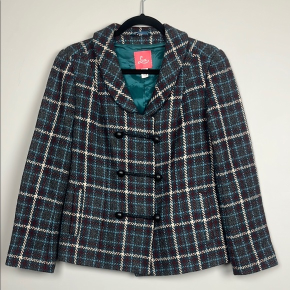Lux Jackets & Blazers - Lux Wool Blend‎ Plaid Women's Jacket / SZ S